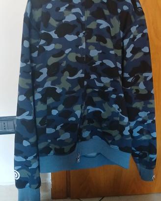 felpa zip bape