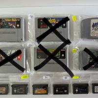 Giochi originali Nintendo 64, SNES, GBA.