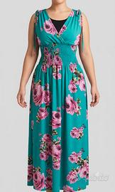Vestito lungo estivo boho chic floreale di Defox 