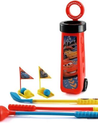 Set Golf  Con Carrello di Disney Cars