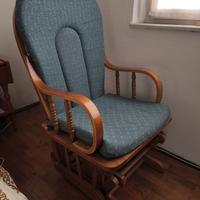 sedia a dondolo vintage