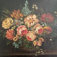 Quadro  39x25  motivi floreali