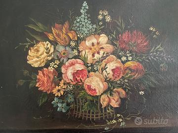 Quadro  39x25  motivi floreali