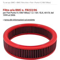 Filtro Aria BMC FB222/06