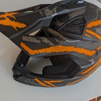Casco HP 8.41 Cross Nero/Grigio/Arancione taglia S