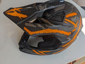 Casco HP 8.41 Cross Nero/Grigio/Arancione taglia S