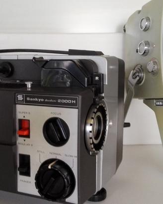 Proiettore super 8 +videocamera super 8 vintage