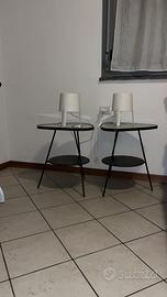 Coppia comodini e lampade