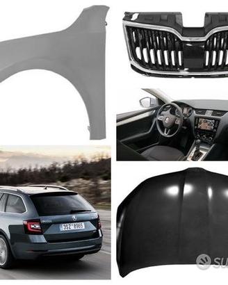Skoda Octavia frontale cofano fanale paraurti 17-