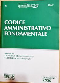 Codice Amministr.vo Fondamentale 2020  Ed. Simone