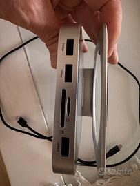 Hub Dock + Supporto per Mac mini 2024 + SSD 1TB