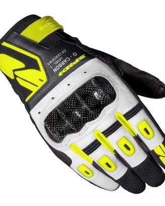 GUANTO PELLE MOTO SPIDI G-CARBON GIALLO CARBONIO