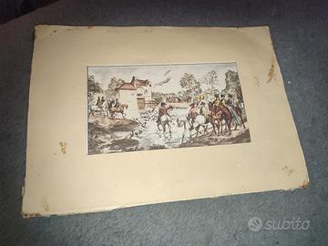 Stampa su carta raffigurante un gruppo di uomini