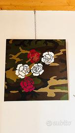 Dipinto “GUNS AND ROSES” di Bixio F. Braghieri