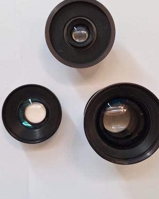 Lotto 3 obiettivi da ingranditore fotograf. vintag