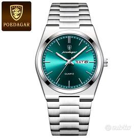 Orologio Poedagar con quadrante verde smeraldo 