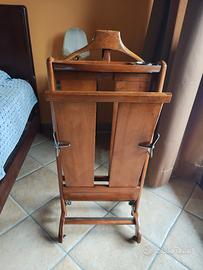 Servomuto da camera vintage legno e acciaio