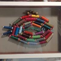 quadretto artigianale tema merceria