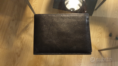 Portafoglio vera pelle nuovo da uomo