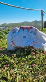 borsa clutch fatta a mano 