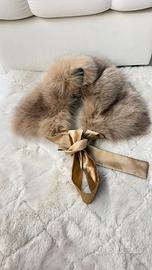 Sciarpa TwinSet in vera pelliccia volpe