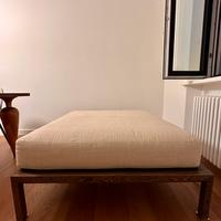 Pouf IVANO REDAELLI 115x115 cm – base wengé