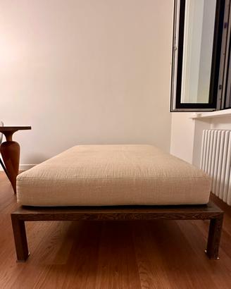 Pouf IVANO REDAELLI 115x115 cm – base wengé