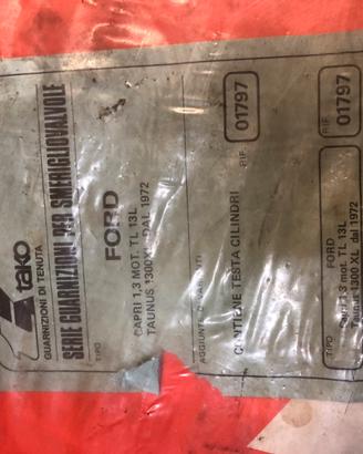 Kit guarnizioni Ford Escort e Capri  1.3 epoca
