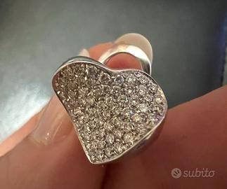 Orecchini cuore oro 18k
