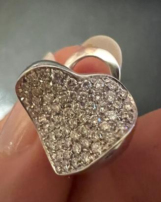 Orecchini cuore oro 18k
