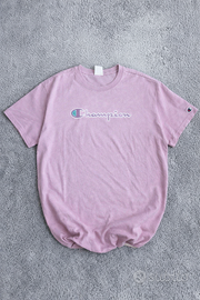 T-shirt Champion L Rosa Vintage Y2K