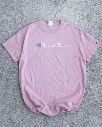 T-shirt Champion L Rosa Vintage Y2K