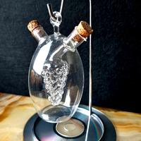 Scultura in vetro d'arte-decanter "Grape Drop"
