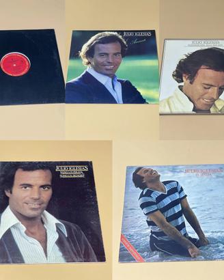 5 dischi vinile Julio Iglesias 33 giri LP stock