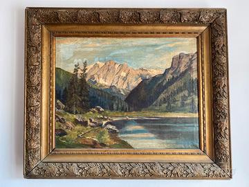 Quadro a olio su tela autore sconosciuto