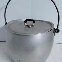 Pentola Vintage Alluminio Pesante 30x27 +Coperchio