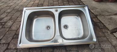 Lavello da cucina inox doppia vasca
