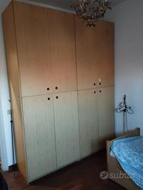 armadio quattro stagioni e letto singolo abbinato