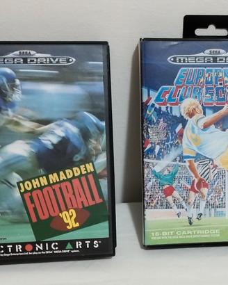 Lotto 2 Giochi SEGA Mega Drive PAL completi CIB