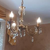 lampadari in ottone più 5 applique ottone 