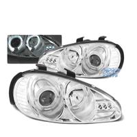 FARI OCCHI ANGELICI MAZDA MX3 91-98 CROMATI