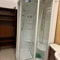 Cabina diccia angolare multifunzionale