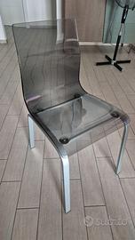 Coppia sedie di design Domitalia in policarbonato