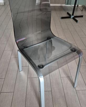 Coppia sedie di design Domitalia in policarbonato
