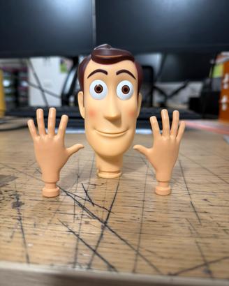 Testa e mani woody toy story