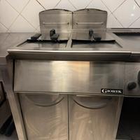Friggitrice a gas Giorik a 2 vasche