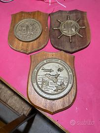 crest originali in bronzo da collezione