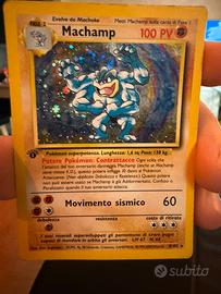 Machamp Base Set Holo Prima Edizione 8/102