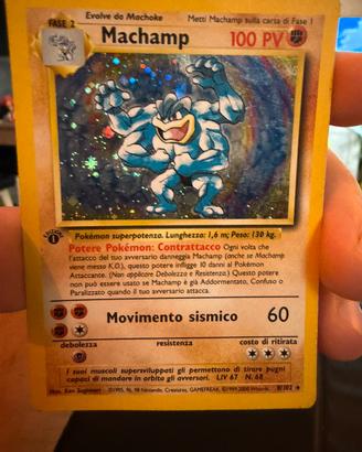 Machamp Base Set Holo Prima Edizione 8/102