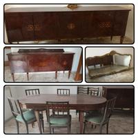 Camera da pranzo in palissandro